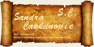 Sandra Čapkunović vizit kartica